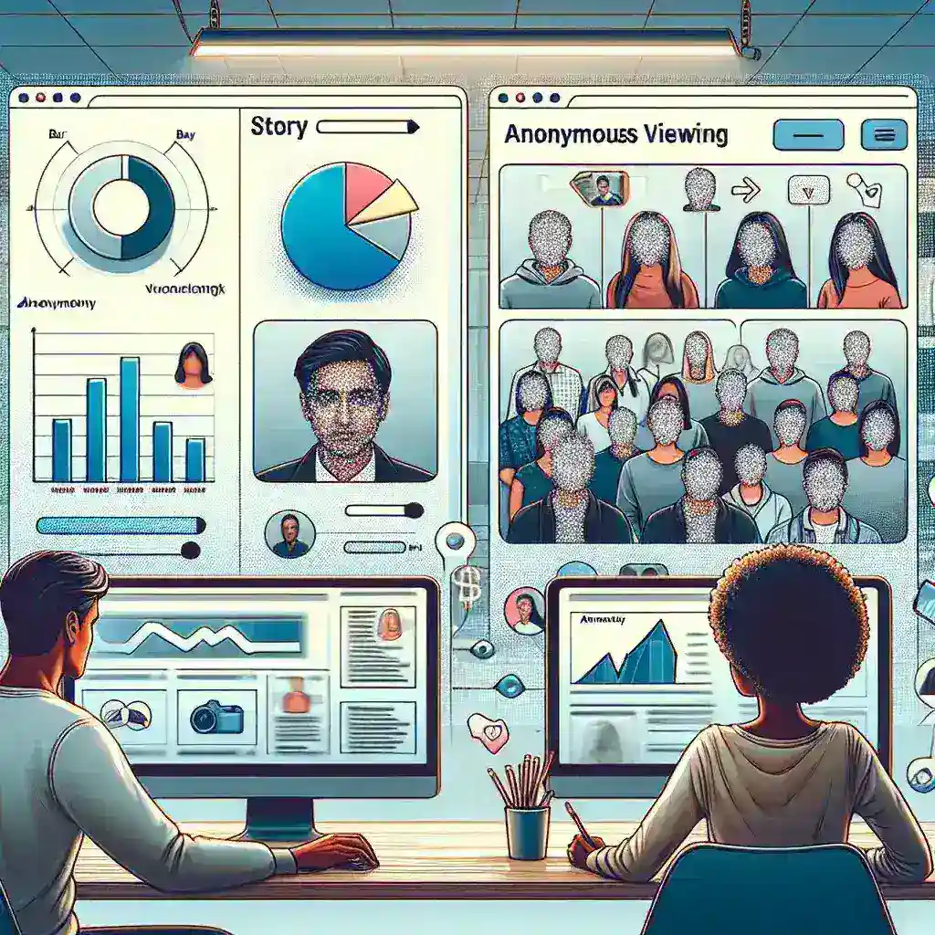 "Instagram Story analytics dashboard displaying viewer insights and engagement metrics for effective audience understanding in the article 'The Complete Guide to Instagram Story Viewers'"