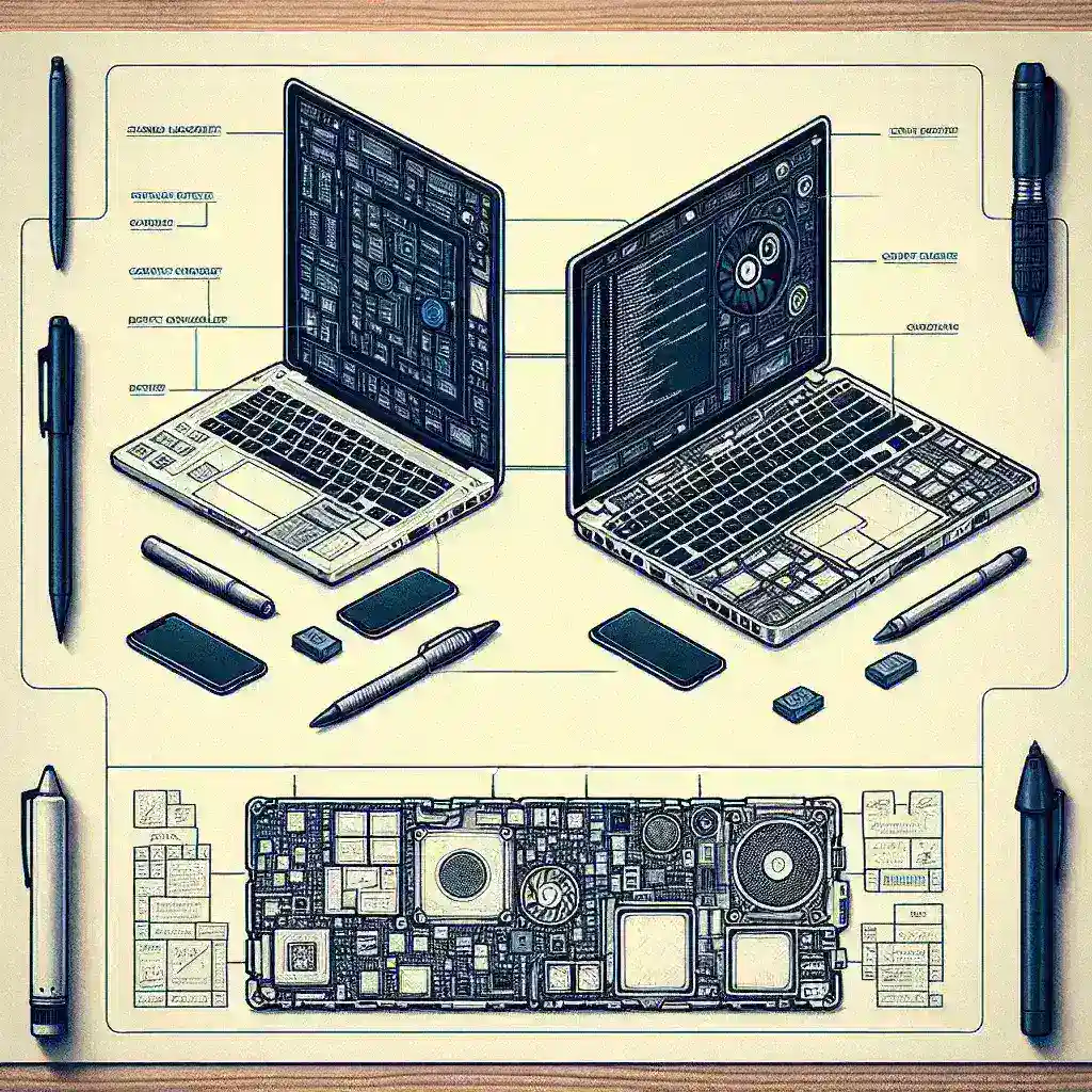 How do laptops optimized for blockchain development differ from standard models?