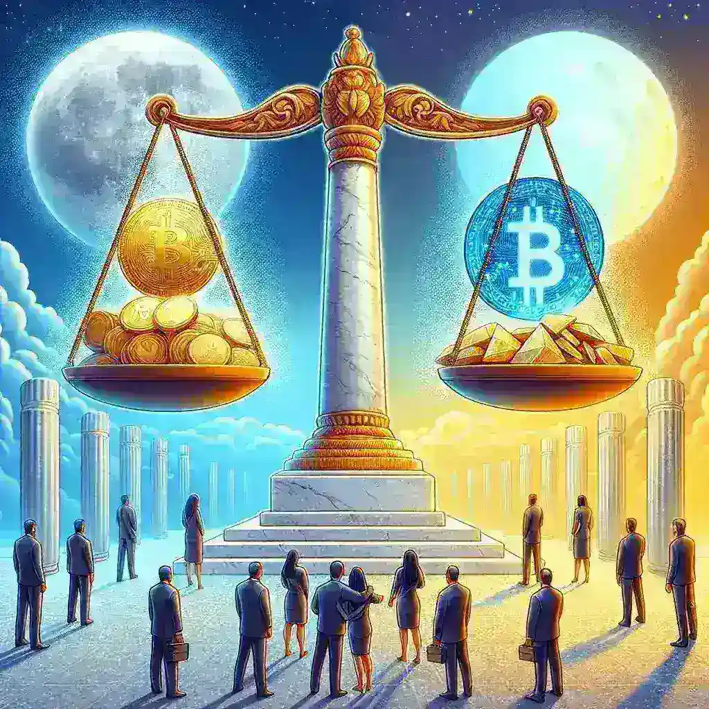 "US Senate members discussing stablecoin regulation during a legislative session, symbolizing important changes in cryptocurrency laws and the future of digital currencies."